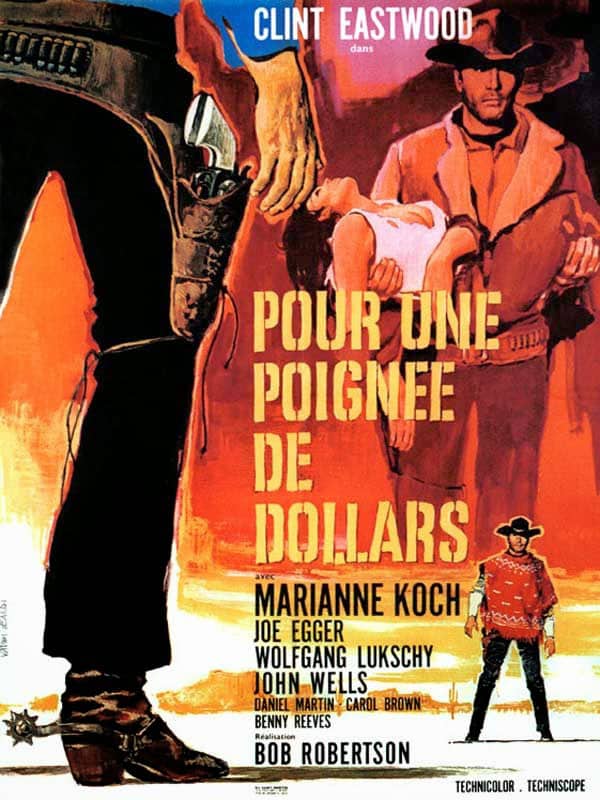 Pour une poignée de dollars, 1965 Affiche de film Vanni Tealdi