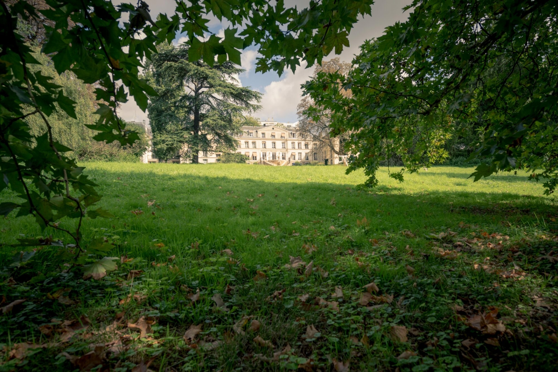 Vue du parc de la Fondation des Artistes. Photo : Hervé Plumet