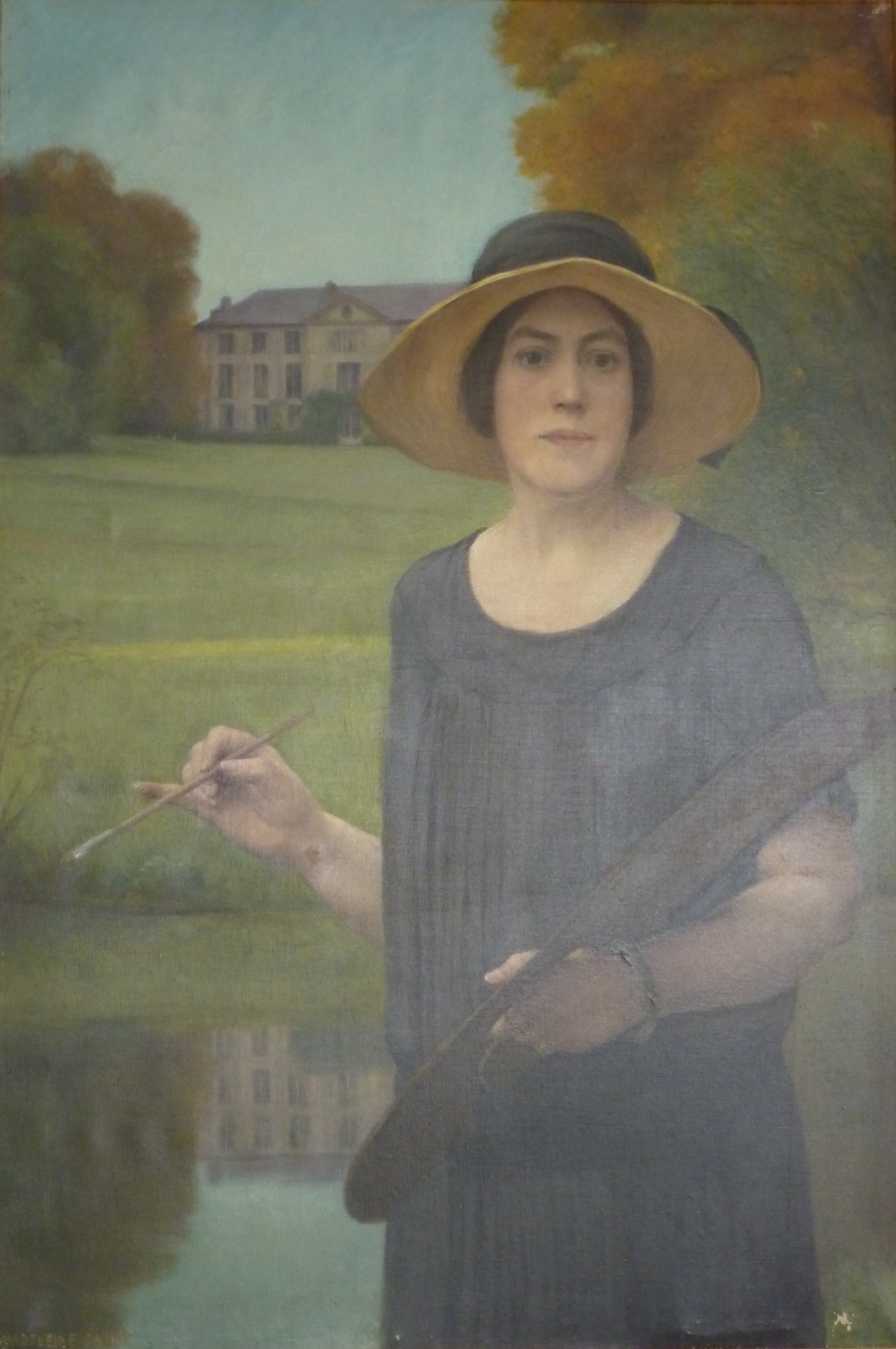 Autoportrait, Madeleine Smith-Champion, huile sur toile, vers 1920, 80X120 cm, collection FNAGP,numéro d’inventaire 204 © FNAGP