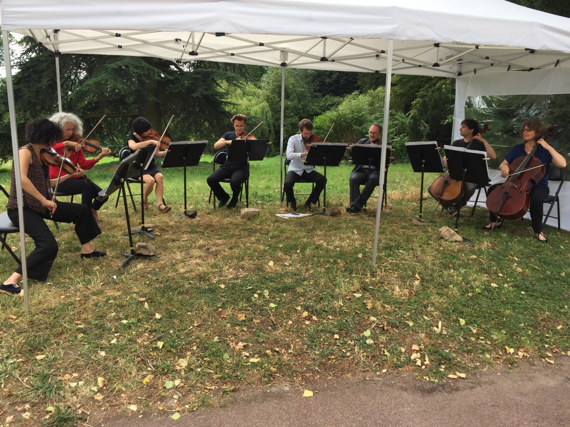 Concert, dans le cadre de ‘L’été solidaire avec l’Orchestre de Paris – Philharmonie de Paris’, les musiciens d’Orchestre de Paris (1)