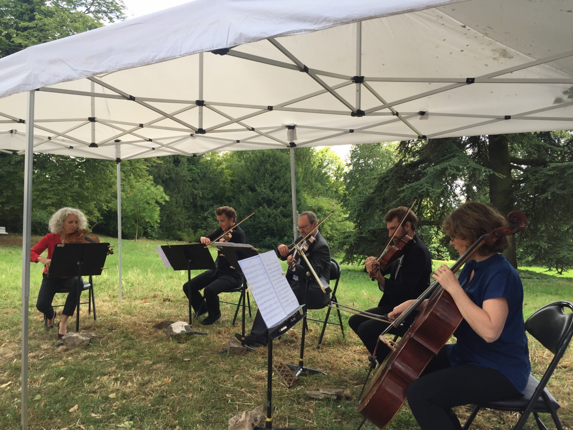 Concert, dans le cadre de ‘L’été solidaire avec l’Orchestre de Paris – Philharmonie de Paris’, les musiciens d’Orchestre de Paris (2)