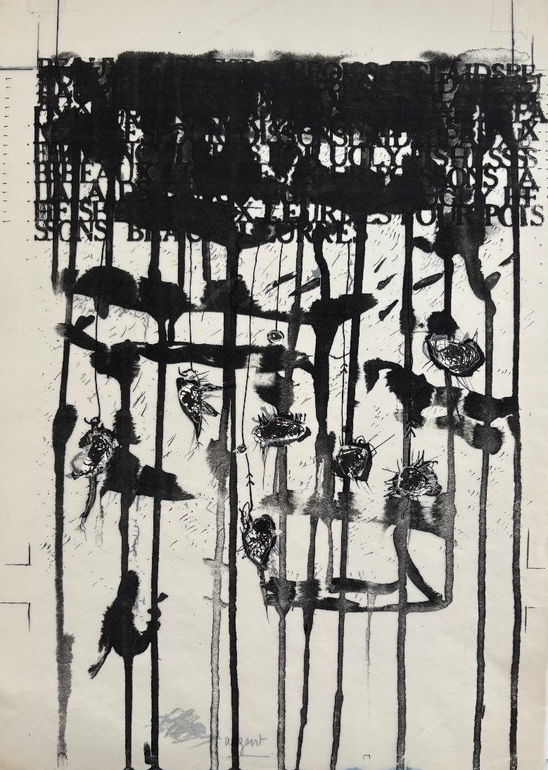 Cozette de Charmoy, Sans titre, lithographie.