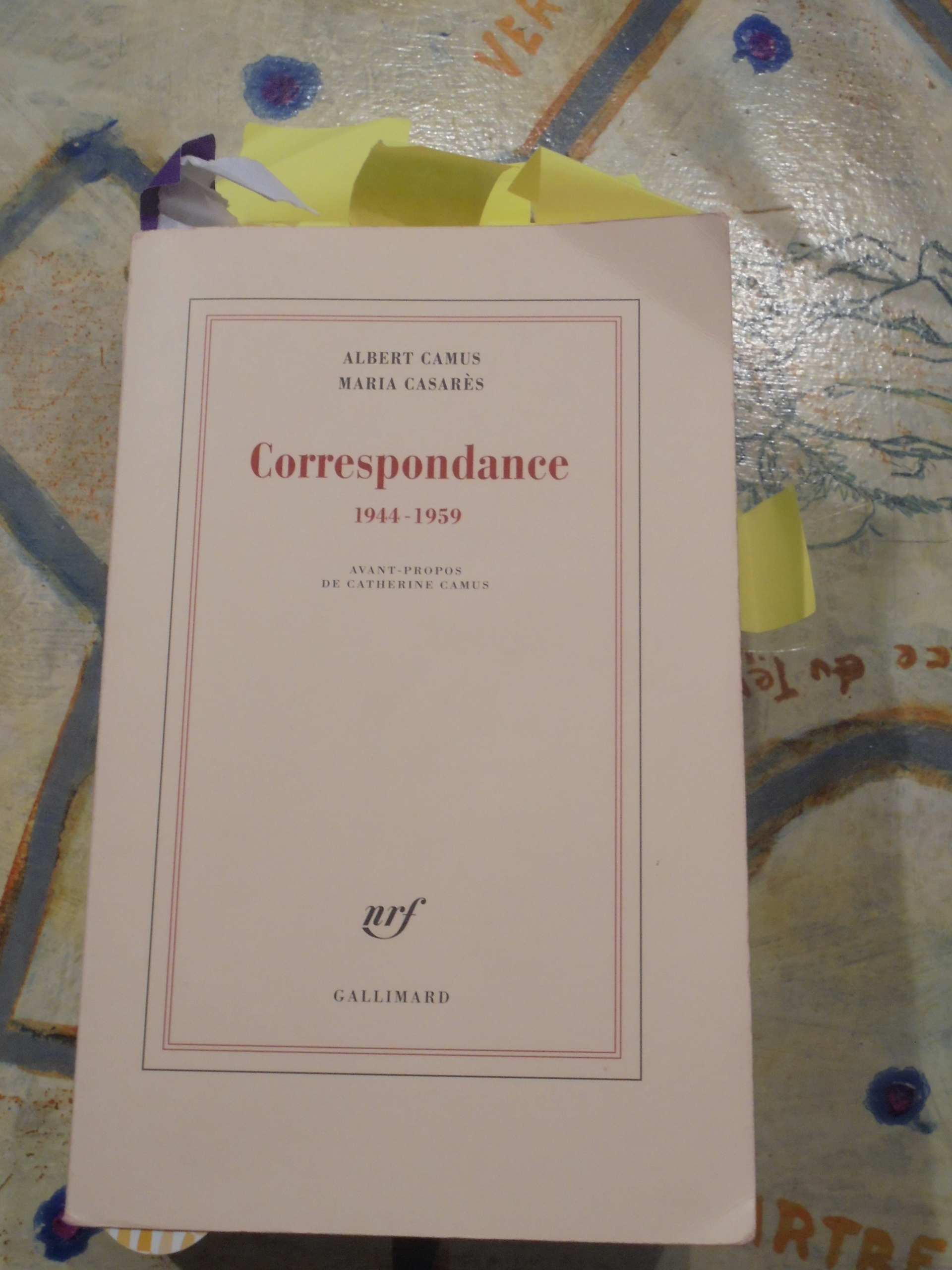 Lecture de "La correspondance" entre Albert Camus et Maria Casarès