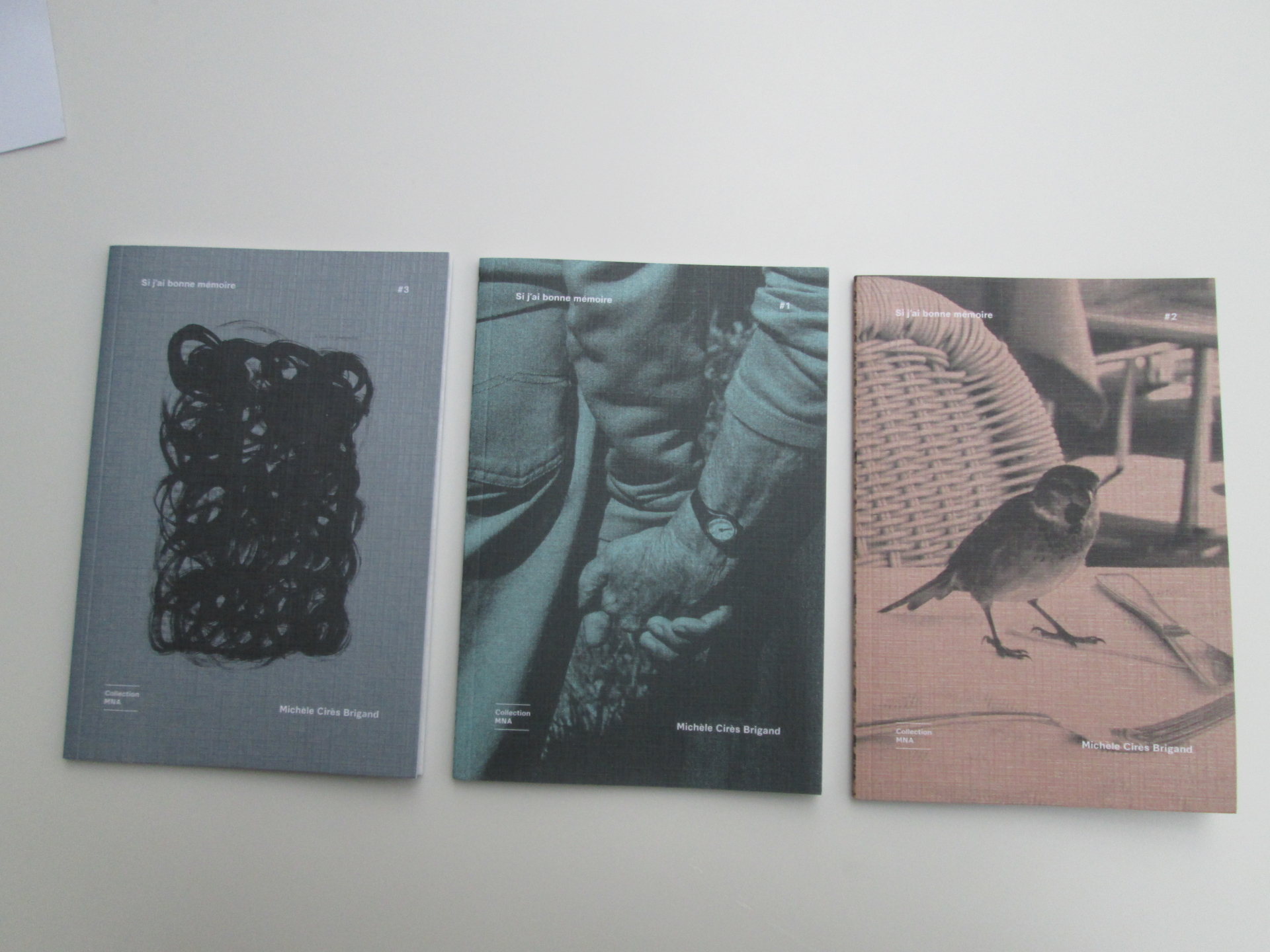 La collection MNA, trois livrets consacrés à la résidence de Michèle Cirès Brigand ,«Si j’ai bonne mémoire »