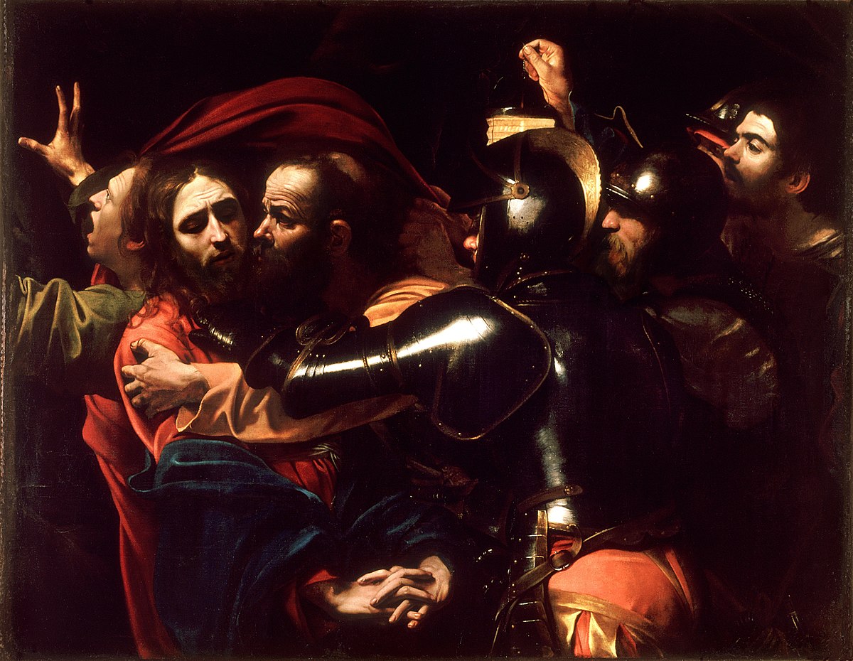 Le Caravage, L'arrestation du Christ, 1598, National Gallery of Ireland, Dublin