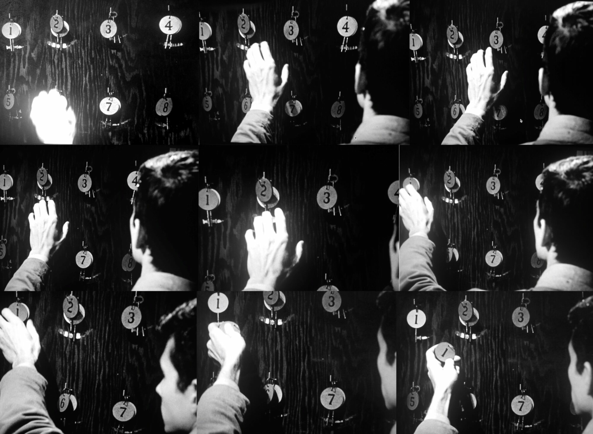 Le choix fatal de la clef de la chambre n°1, à partir d’une séquence du film Psychose d’Alfred Hitchcock