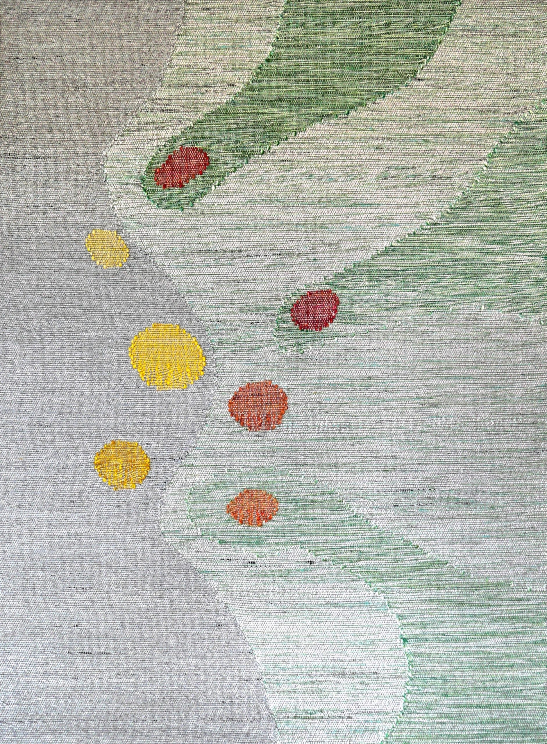 Simone Prouvé, 031215, 2015, oeuvre textile en inox, polyester, Kanekalon®, Clevyl®, aramides, 172 x 125 cm© ADAGP Paris © Simone Prouvé