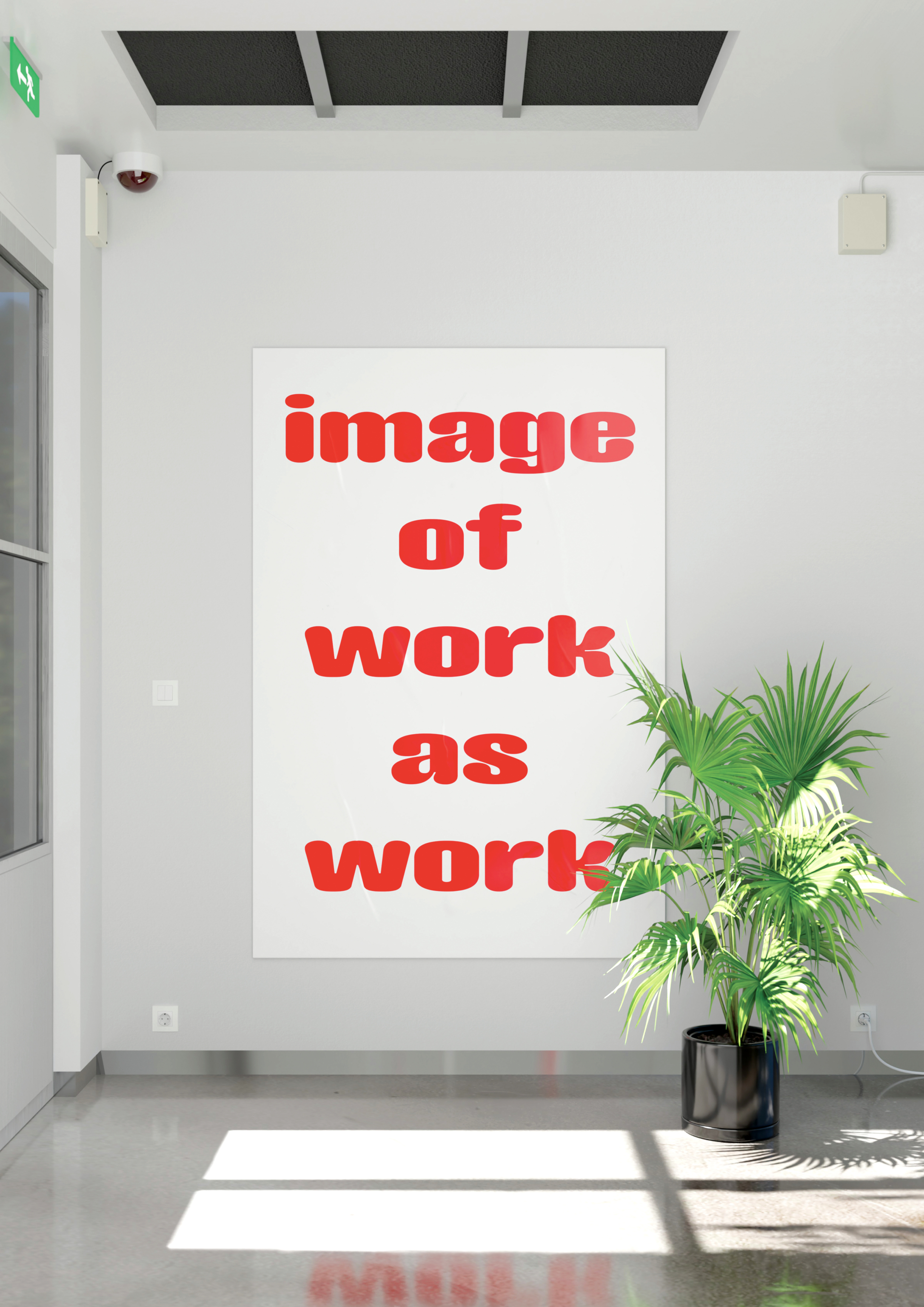 Christophe Gaudard, image of work as work, 2025.